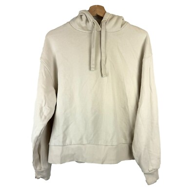 Pull&Bear Cream Basic Hoodie M