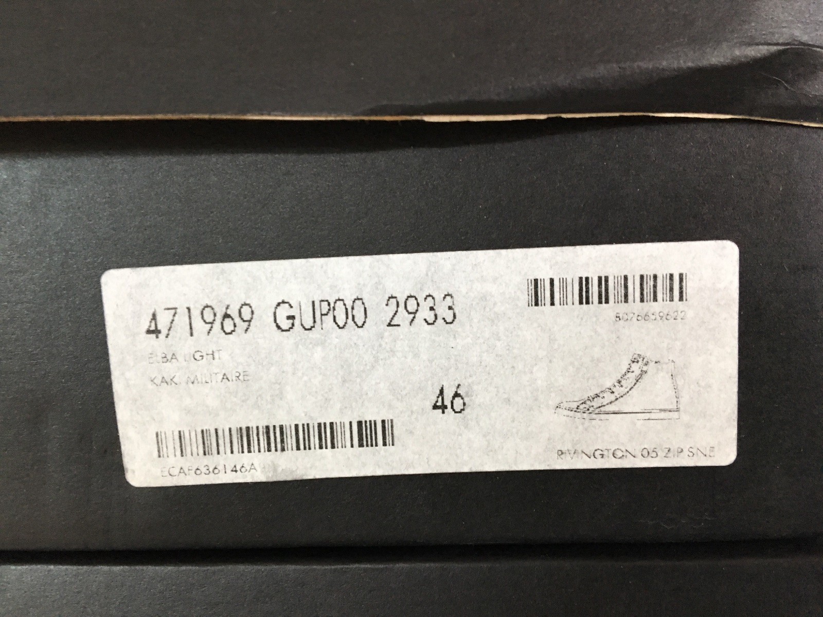 Sneakers alte Saint Laurent in tela oliva $800 US 13 EU 46 Made in Italy