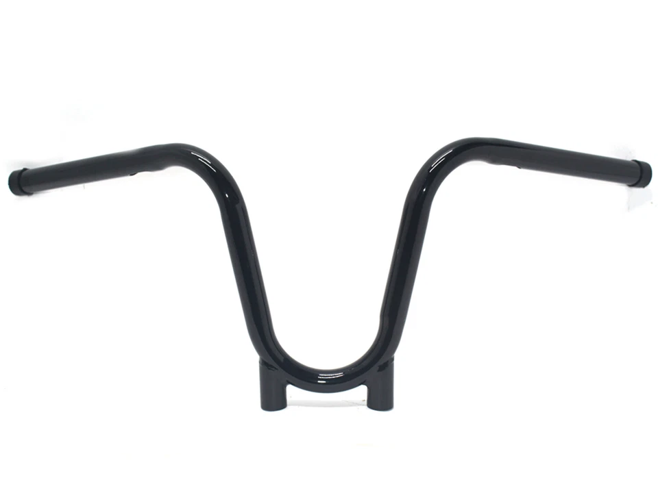 Manillar de contrabando de 1" recortado negro para Yamaha tx650 XS650 chopper bobber Foto 4 de 4