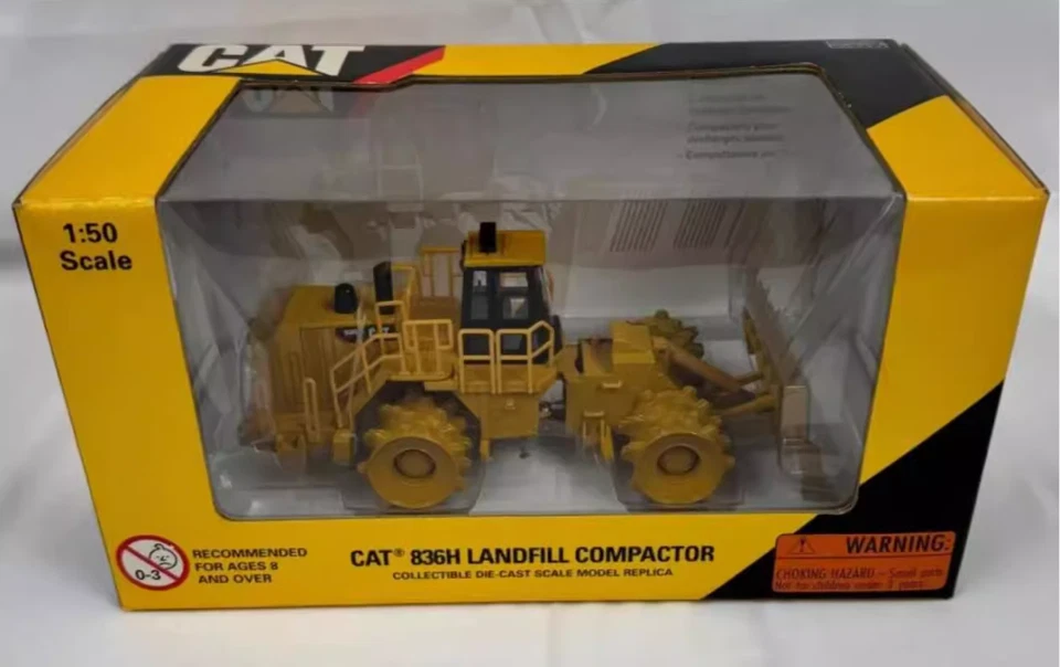 Máquina de construcción compactadora de vertedero Norscot 836H modelo fundido a presión 1:50 Foto 4 de 4