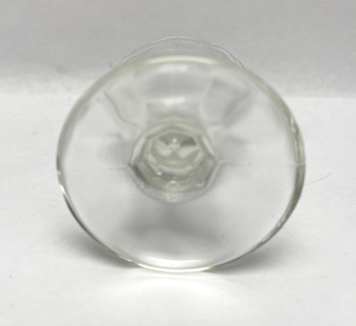 Vintage Clear Glass Eye Wash Cup 8 Paneled Pedestal 2 3/8" tall "20" on Bottom - Picture 19 of 20