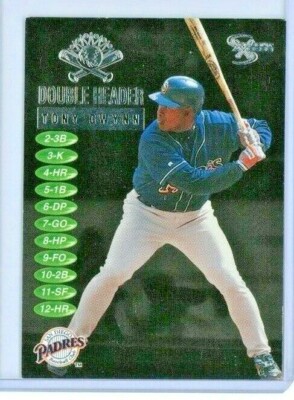 1998 SkyBox Dugout Axcess Double Header #DH18 Tony Gwynn - San Diego Padres  HOF