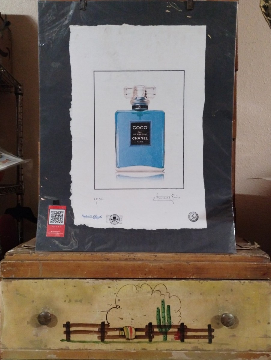 COCO, CHANEL Blue Bottle Artist Proof, 22'x 15'x Hand