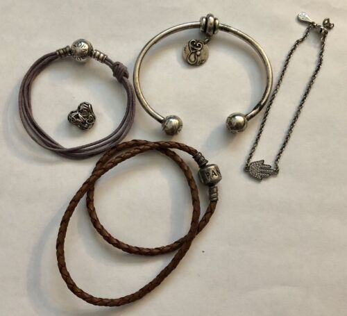Pandora Sterling Silver Jewelry Lot - image 1