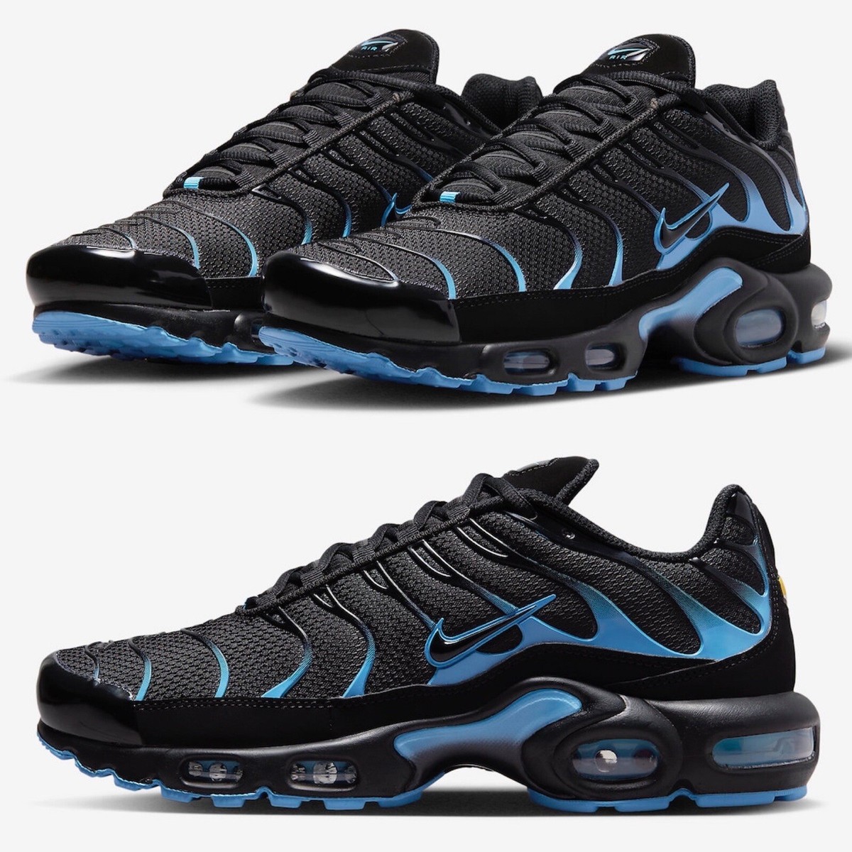 nike air max plus tn se black university blue