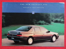 1994 New PEUGEOT 605 Advance Information Pre-Launch Sales Brochure UK Market