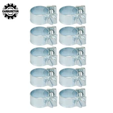 10 Pack Fuel Injection Hose Clamp / Auto Fuel Clamps Clip Pipe 19/32 Inch