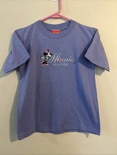 NWT Vintage 90s Walt Disney World Embroidered Minnie Mouse T Shirt Sz 10/12