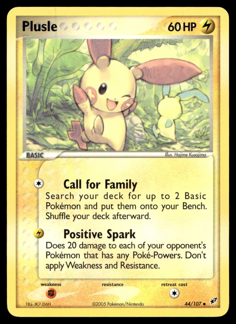 EX-NM Deoxys Plusle Uncommon 44/107 2005 Pokemon TCG