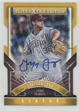2015 Elite Extra Edition Status Gold Die-Cut Prospects 3/5 Grayson Long Auto a2v