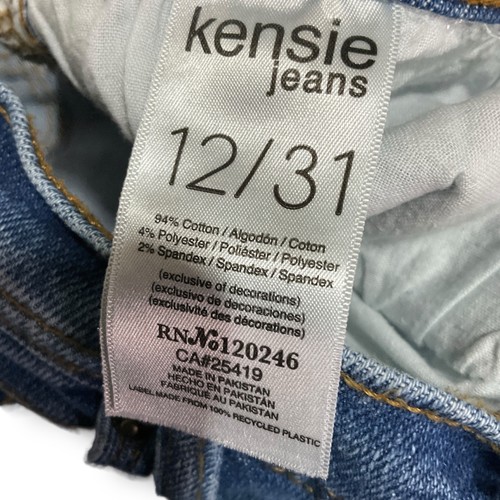 Kensie The Savannah High Rise Flare Jeans Sz 31 Center Seam Stretch Blue Boho - Picture 10 of 11