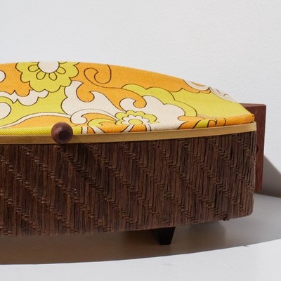 Vintage 1970s Salton WB-5 Hotray Yellow Floral Cover Electric Bread Warmer USA