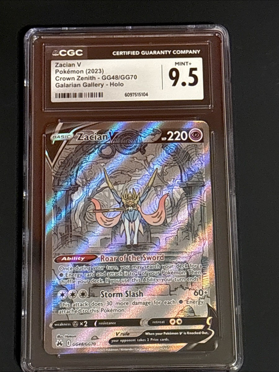 Zacian V GG48/GG70 Crown Zenith: Galarian Gallery Holo for sale