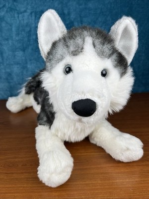 Douglas Nadia Husky Dog #1854 24'' Large Floppy Plush - Rare 2011 -Nose Wear READ