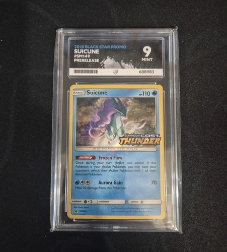 Suicune SM149 - Lost thunder prerelease black star promo graded Ace 9 MINT
