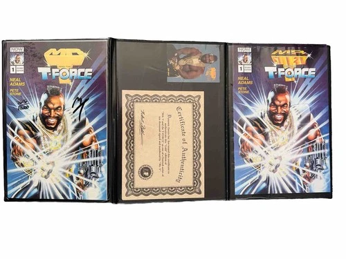 Mr T and the T-Force #1 • Advance Edition • Signed Mr T • Certificate • Adams