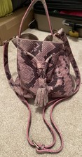 Vittoria Napoli Italian Leather Piton Purse