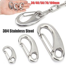 Snap Hook Spring A2 Stainless Boat Marine Rigging Carabiner Rope Clasp M30-M100
