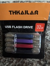 THKAILAR 4 Pack USB Flash Drive 32 Gb