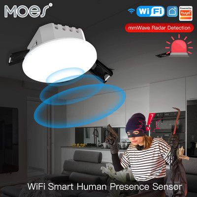 Tuya Smart Zigbee/Wifi Human Presence Detector Radar Detection Sensor Photometri