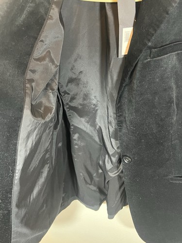 Blazer donna in velluto Banana Republic taglia 10 giacca nera nuovo con etichetta - Foto 4 di 6