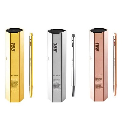 Monami 153 Gold Ballpoint Pen | Real Gold Plated Luxury Korean Pen 0.7mm