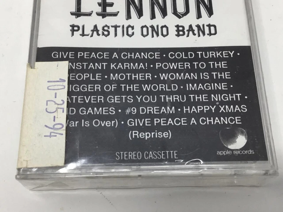 New Sealed Shaved Fish Lennon Plastic Ono Band Cassette Tape - Image 2 of 4