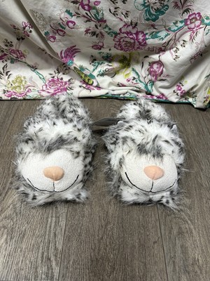 Fun For Feet Schneeleopard - Fuzzy Friend Hausschuhe - UK 7 - Neu mit Etikett