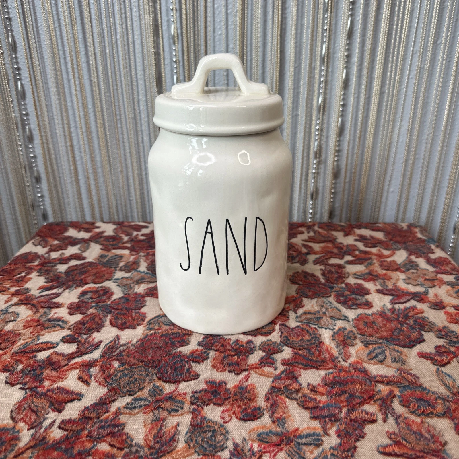 Rae Dunn HTF Original Vintage SAND Canister with Lid No DATE # On Bottom