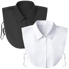 Detachable Dickey Collar Blouse for Women, Fake Half Shirts Faux False Collar...