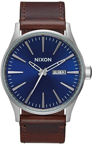 Nixon Sentry Leather A105 Men’s Watch (42mm Watch Face/ 23mm Leather Band) - Picture 3 of 24