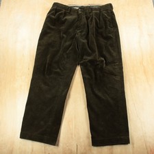 vtg 90s y2k POLO RALPH LAUREN Ethan pleated wide wale corduroy pants 38x30 tag