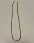 Italian Aurafin 14K Yellow Gold 20.25" Herringbone Chain Necklace 9.94Gr NR — photo 1