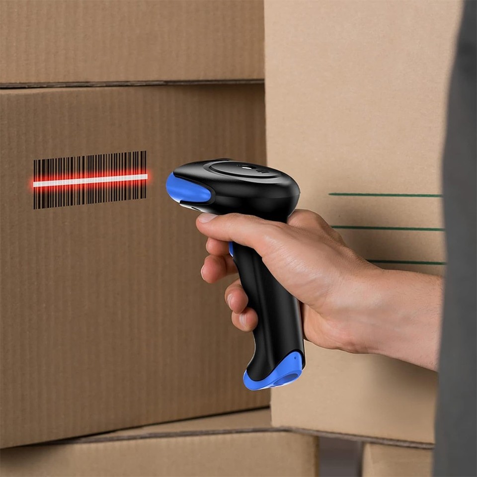 3in1 2D Bluetooth Wireless Barcode Scanner Handheld Cordless USB QR ...