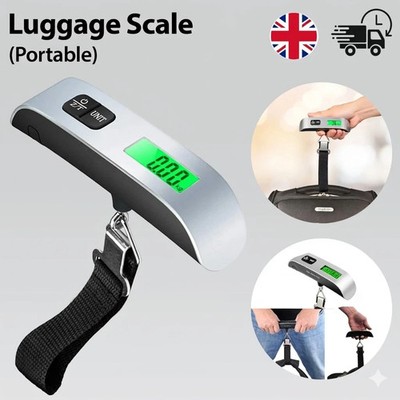 Digitale tragbare Gepäckwaage 50kg 110lb LCD Waage für Reisekoffer