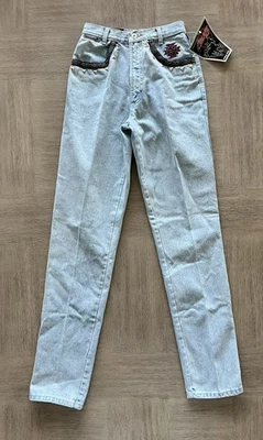 Vintage Women's Blaze Bareback Denim Jeans - NWT - Size 5/26 - Western - NEW - Image 1 of 4