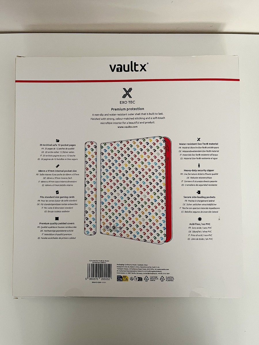 Vault X Pokémon 151 Binder 12 Pocket Zip Eco-Tec Anniversary