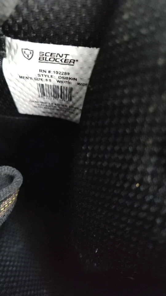 Bloqueador de Olores Caza Pesca Botas 8.5 Usadas Cremallera Sucia Camuflaje Trabajo Foto 3 de 4