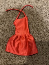 Vintage Barbie vestiti bambola vestito #5711 moda divertente FESTA ESTIVA vestito rosso