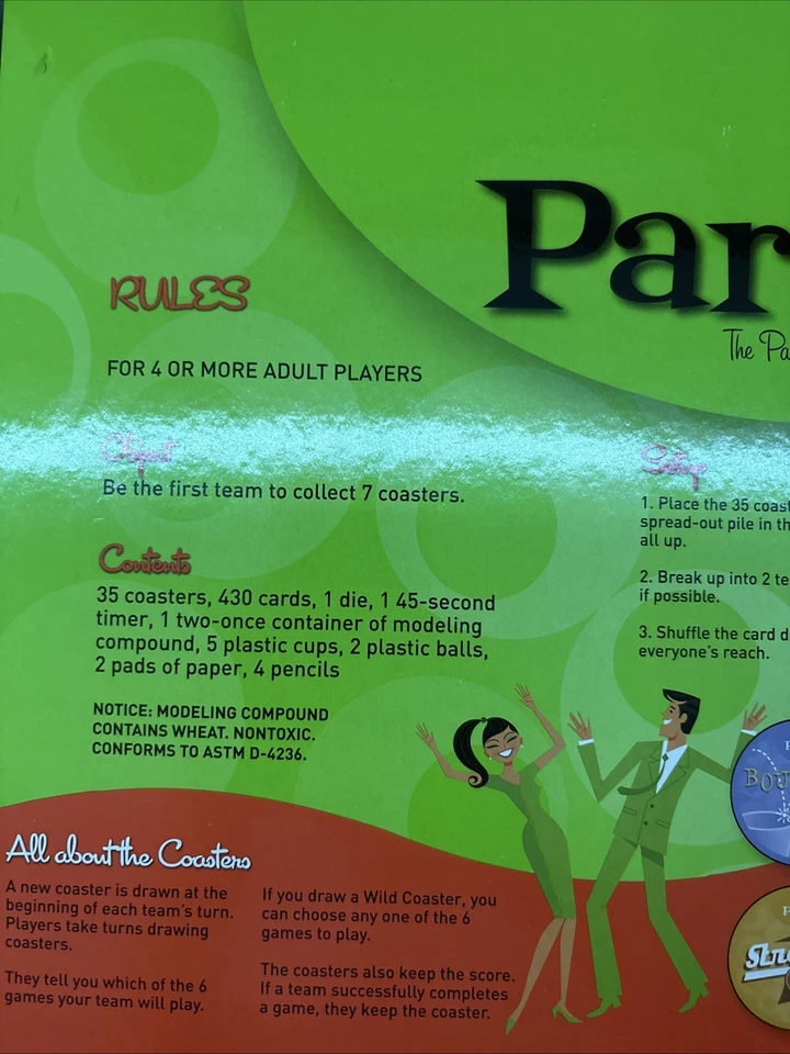 Partini Board Adult Party Drinking Game - Image 2 of 4