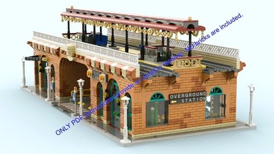 Lego MOC Overground Station / NUR PDF Anleitung (E-Mail zum Erhalt angeben)