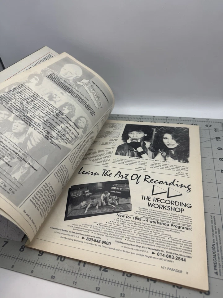 Hit Parader май 1985 Винтажный Журнал Металл Judas Priest Iron Maiden - Изображение 4 из 4