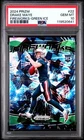 2024 Panini Prizm - Fireworks Drake Maye #22 Green Ice Prizm (RC) PSA 10