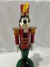 Walt Disney Catalog Goofy Nutcracker ~17" Marching Band Wooden Vintage Large