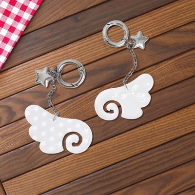 Lightweight Angel Wing Keychain Portable Keyring Decorative Key Bag Accessory