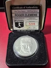 Roger Clemens - 1 Troy Oz .999 Fine Pure Silver Proof Round Coin w Box & COA