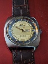 Vintage 70's Retro ENICAR 21 JEWELS AUTOMATIC SWISS MEN'S FULL WORKING -Lovely