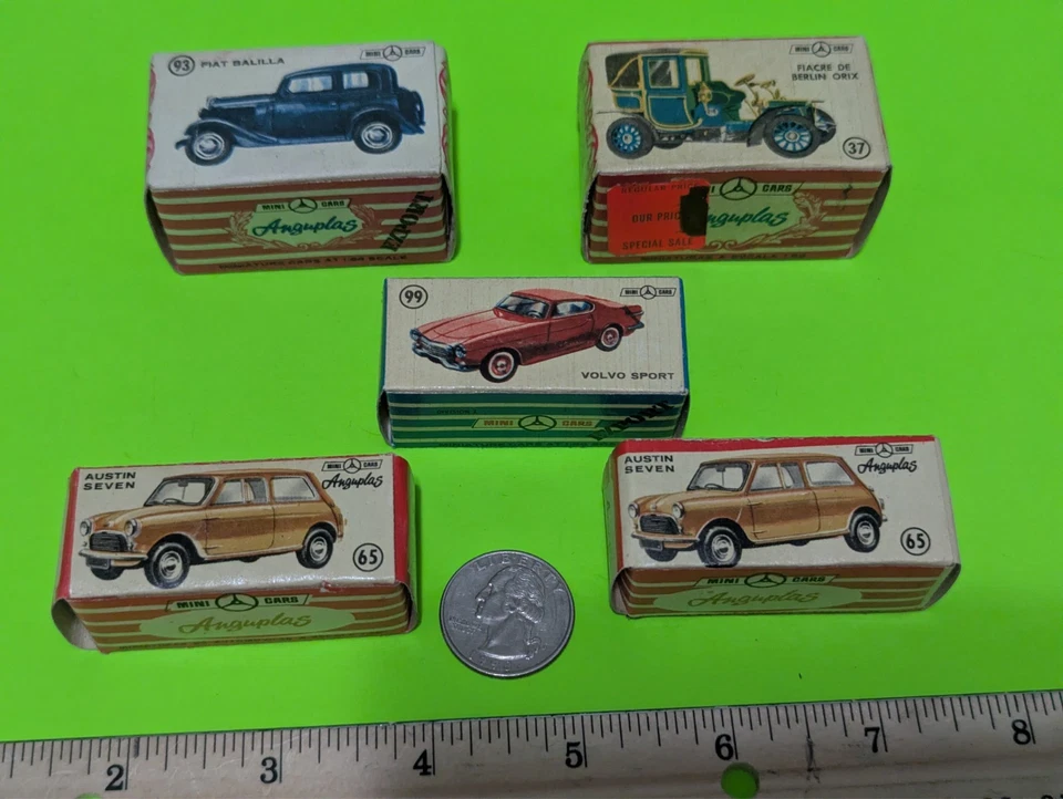 Anguplas mini cars Series,5 Boxs Only, very good condition,#65,#99,#93,#37 - Image 2 of 4