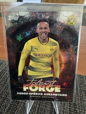 Topps Fokus Borussia Dortmund 2025 Pierre Emerick Aubameyang Talent Forge /75