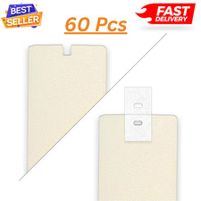 60 Pcs Vertical Blinds Replacement Slats Panels, Vertical Blind Repair Tabs Kit